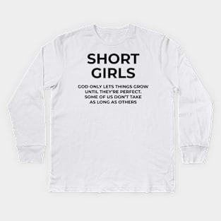 Short girls Kids Long Sleeve T-Shirt